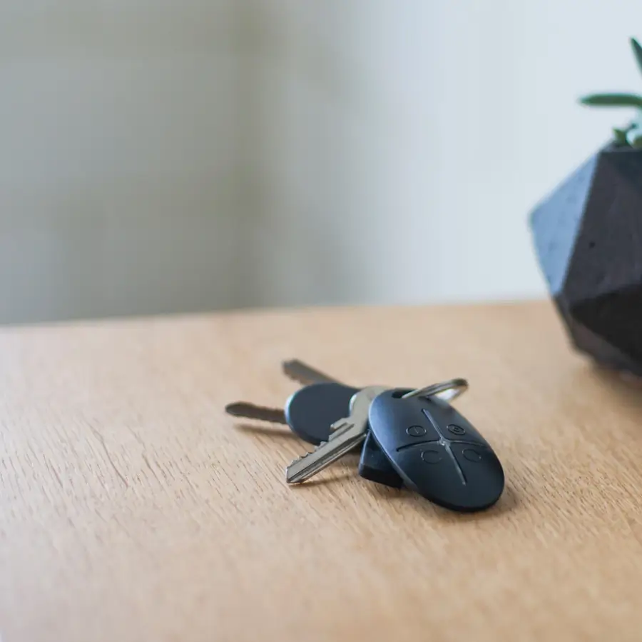 Llavero de seguridad para alarma en propiedad